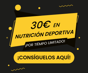Promoción limitada, 30€ en nutrición deportiva.